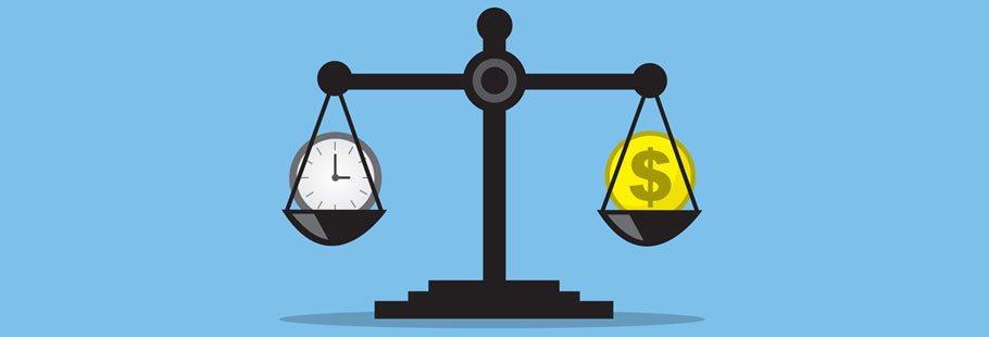 Scale weighing time and money