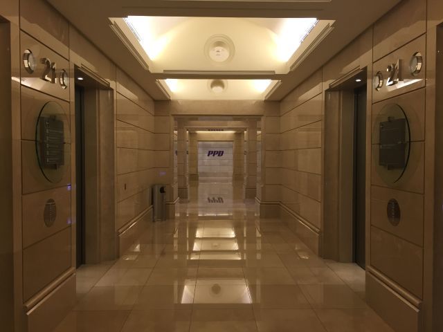 hallway in a ppd building