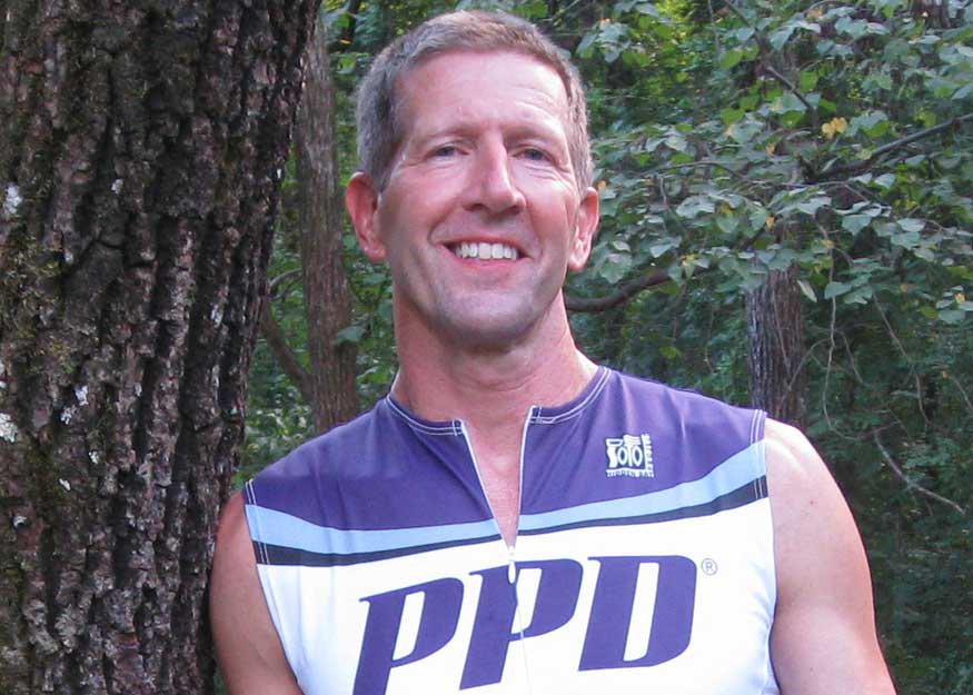 man in a ppd athletic top