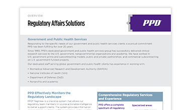 Regulatory Affairs Solutions