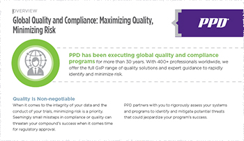 PPD Global Quality and Compliance Overview Document
