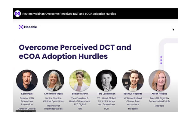 Medable Webinar: Overcome Perceived DCT and eCOA Adoption Hurdles
