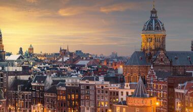 Amsterdam Netherlands skyline