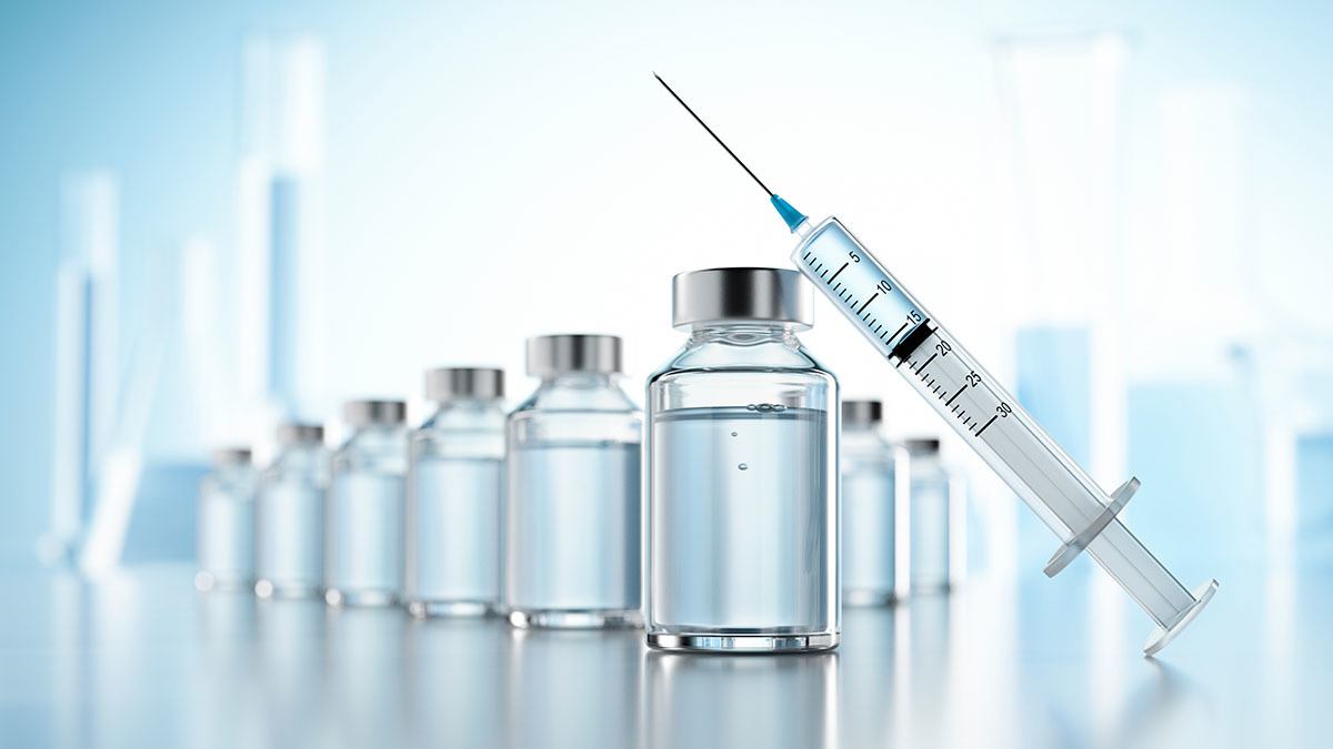 Vials and syringe