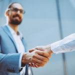 Businesspeople shaking hands