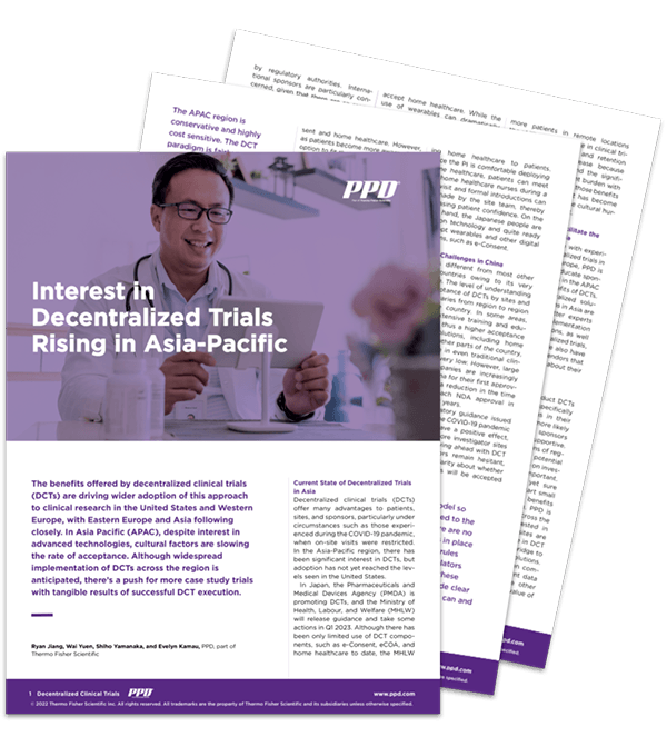 Interest in Decentralized Trials Rising in Asia-Pacific
