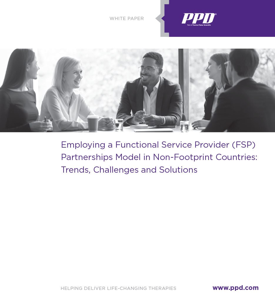 Employing a Functional Service Provider (FSP) Partnerships Model in Non-Footprint Countries white paper cover