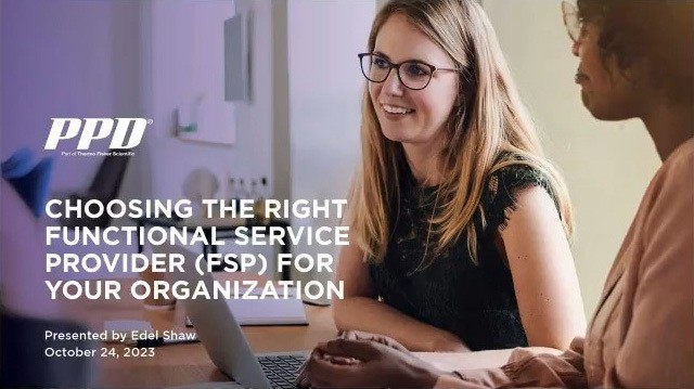 PPD Webinar: Choosing the right functional service provider (FSP) for your organization.