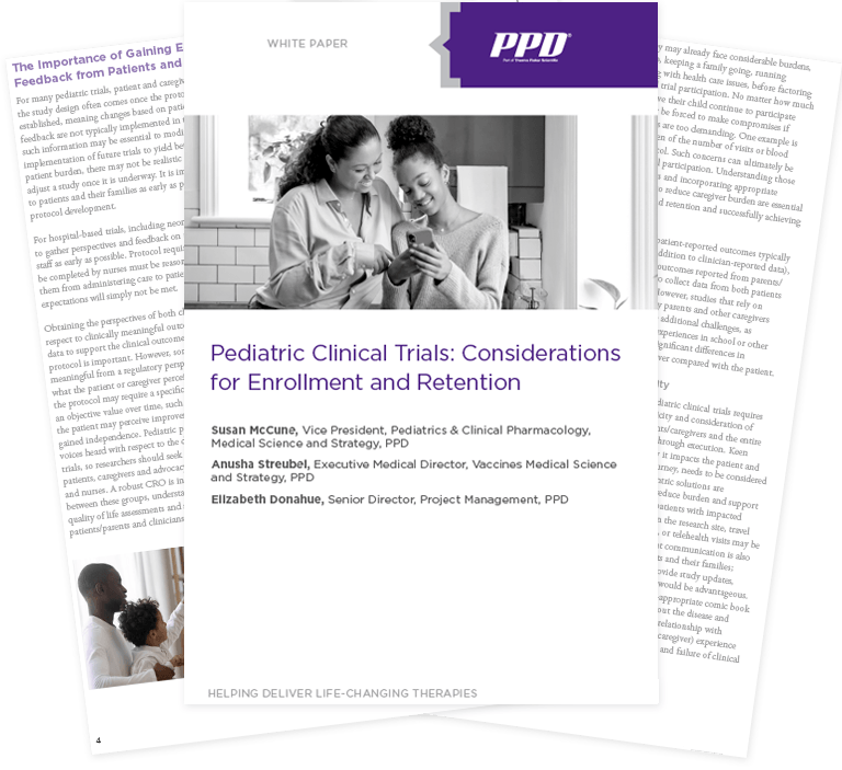 Pediatric Clinical Trials: Considerations for Enrollment and Retention white paper