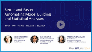Better and Faster: Automating Model Building and Statistical Analyses webinar title page