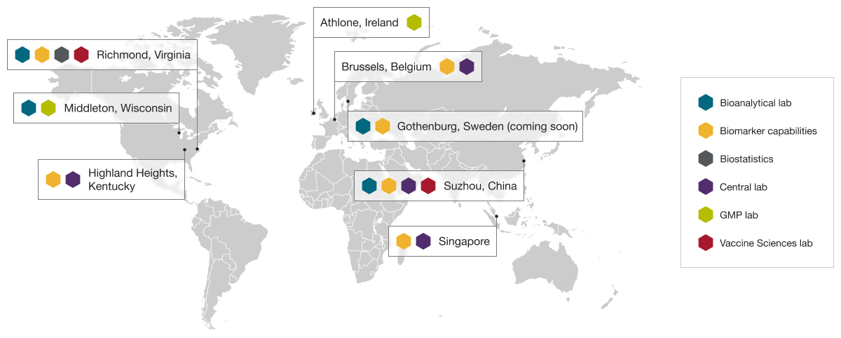 PPD global network of laboratories