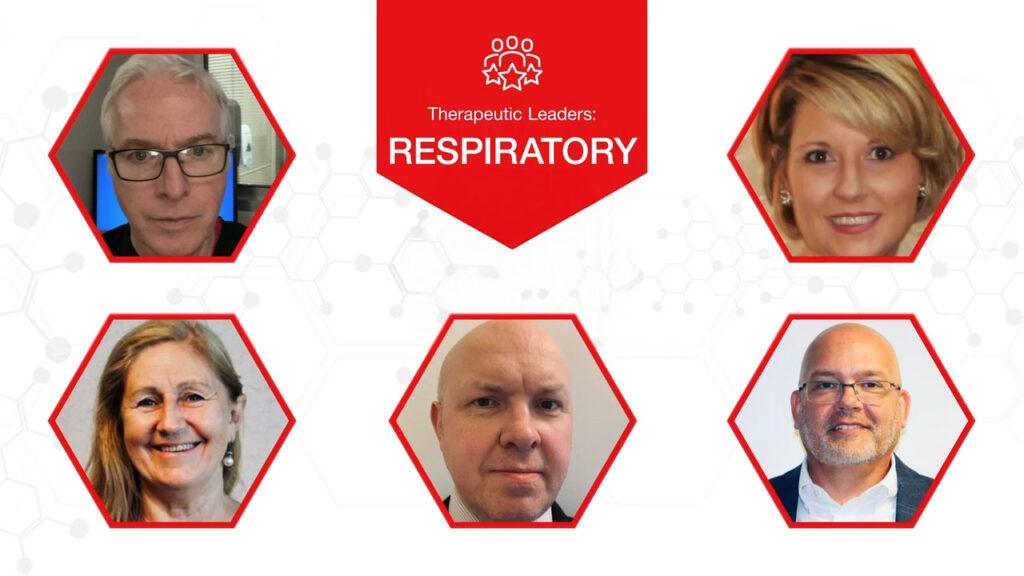 Thumbnail image showing the five speakers of the respiratory expert video series