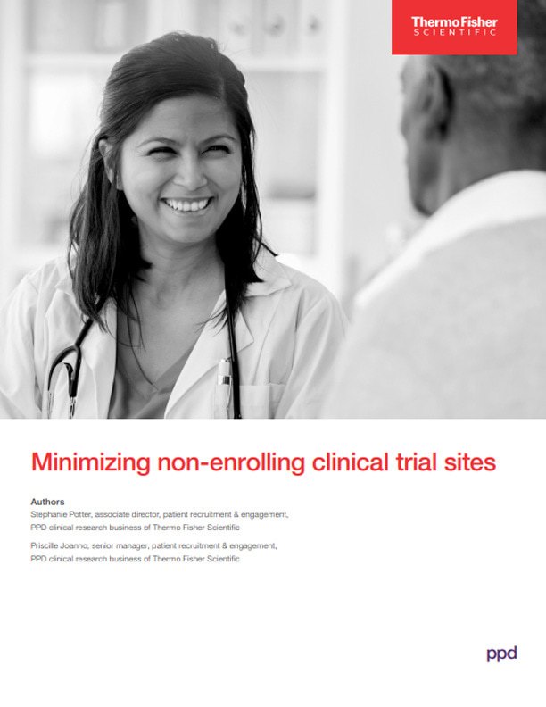Minimizing non-enrolling clinical trial sites white paper cover