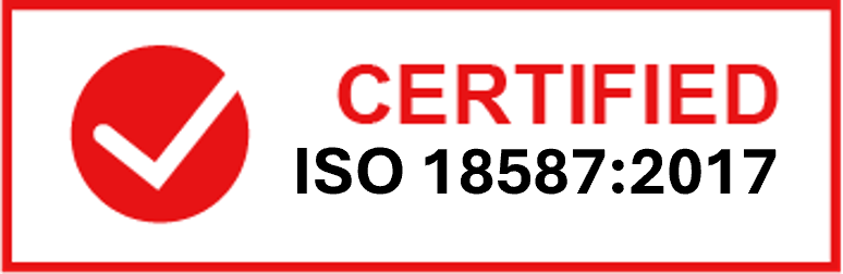 Certified ISO 18587:2017