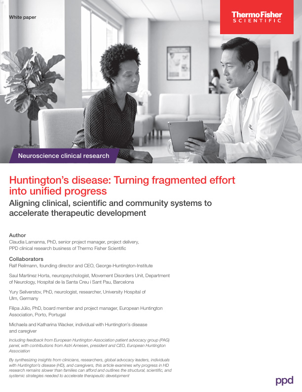 Huntington’s Disease: Turning fragmented effort into unified progress"