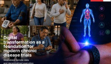 Title screen of the e-book showing diverse people with various chronic diseases.
