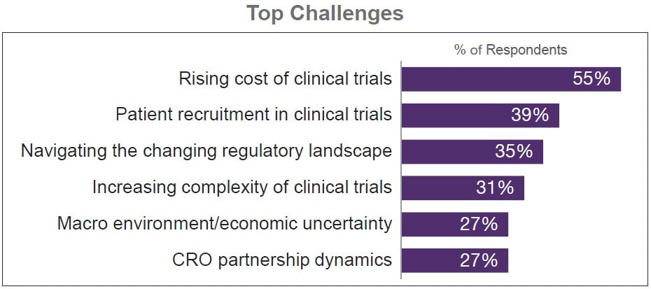 drug developers top challenges