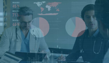 Team discussing analytics as discussed in the "Transportability in HTA" blog post